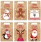 24PCS Christmas Candy Gift Treat Bags for Xmas Party Supplies, Christmas Kraft Paper Gift Boxes
